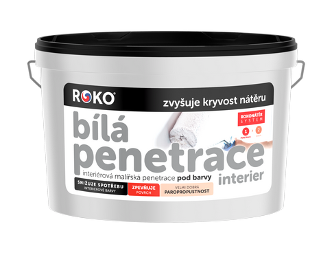 Roko bílá penetrace interier